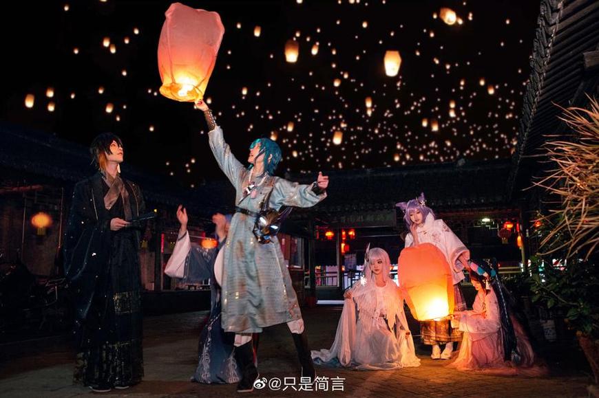 只是简言cos黑，摄影美图合集