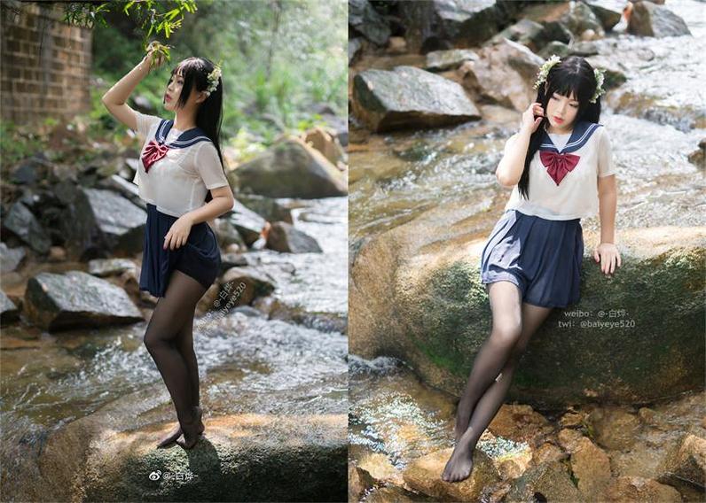 白烨cos写真大白兔：绝美美图轻松收藏