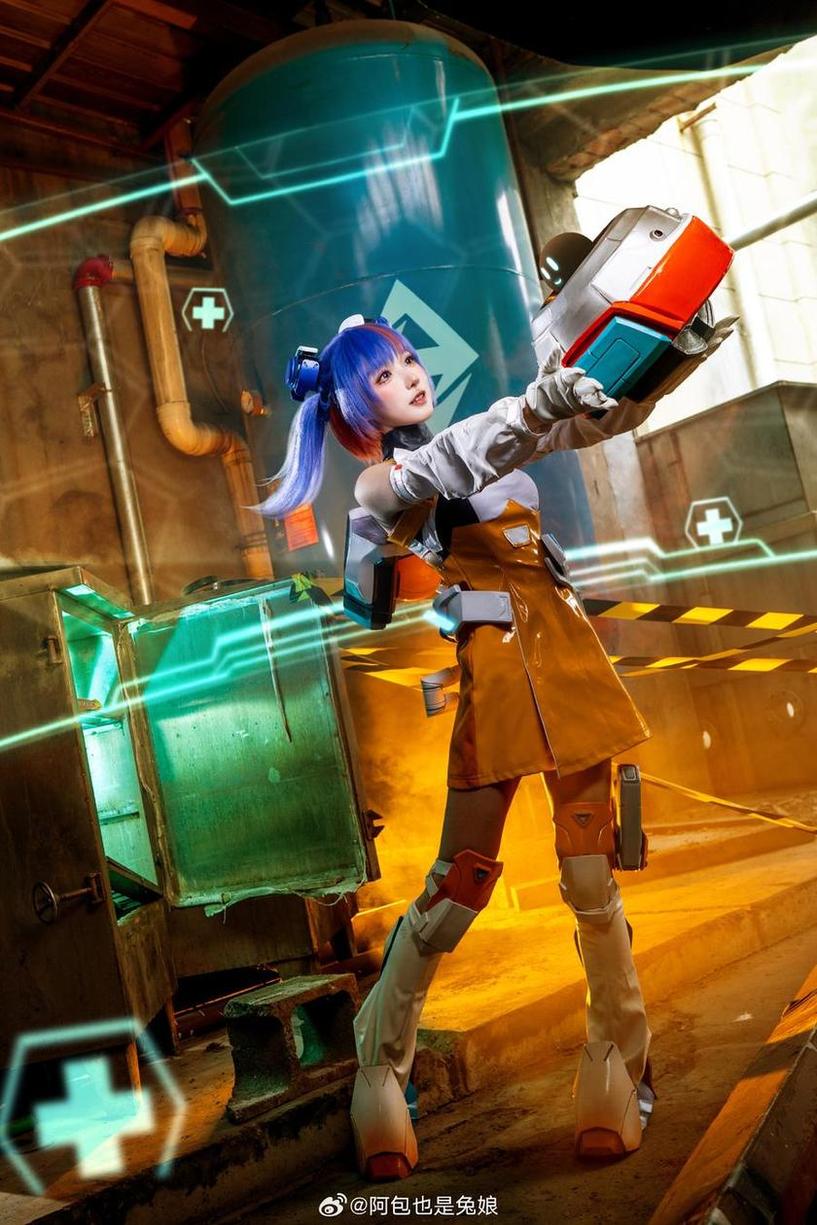 草莓糖果少女！阿包也是兔娘舰长护士cosplay图集带你进入异次元