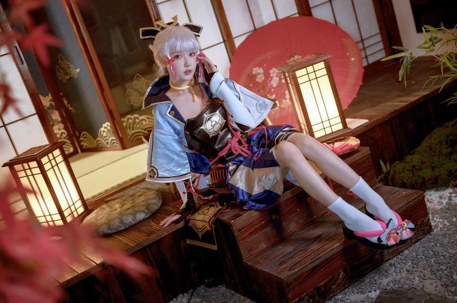 阿包也是兔娘cos宵宫的完美演绎获得赞誉